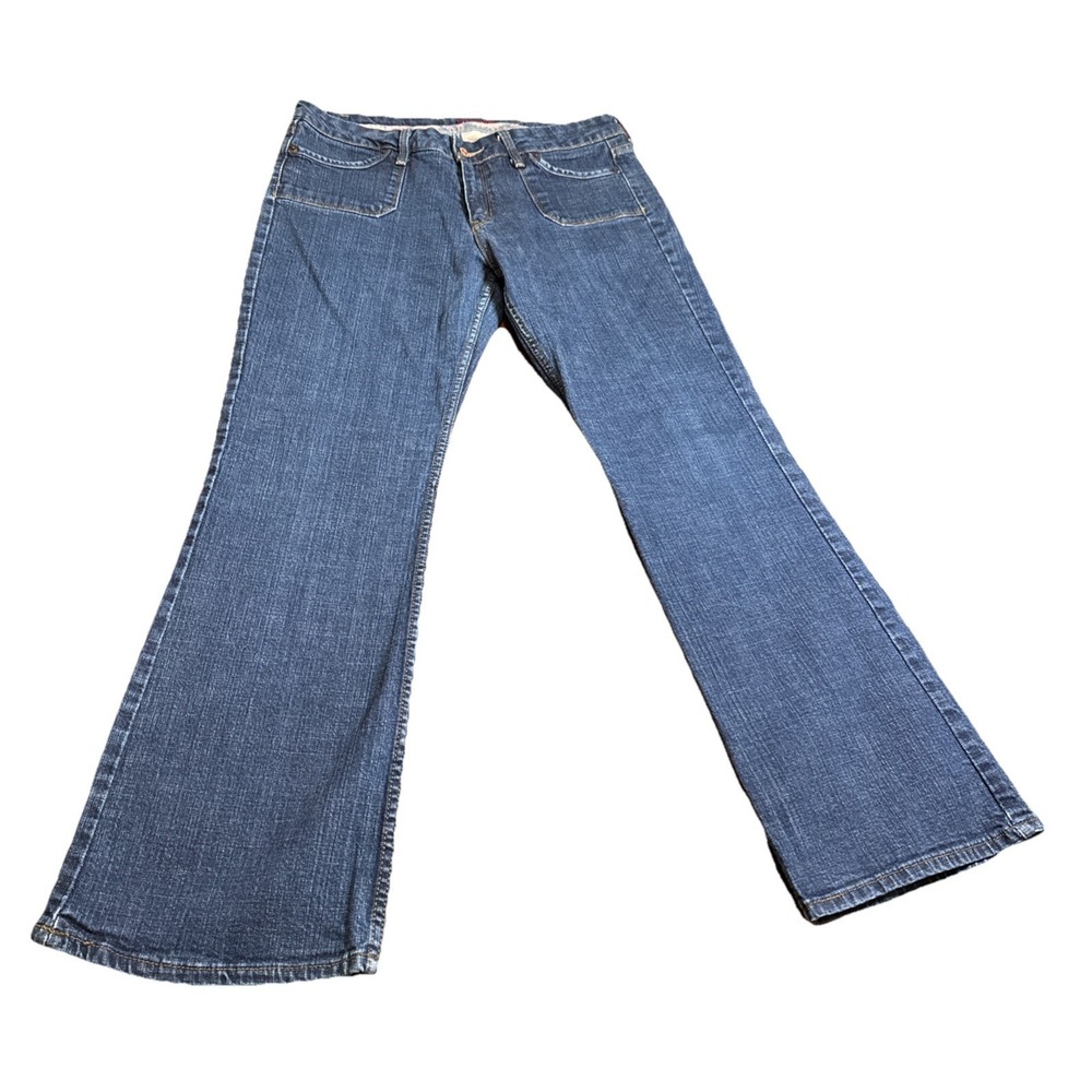 Levi's 545 Low Boot Cut Jeans Women's Y2K Low‎ Rise Blue Denim Made In Pakistan